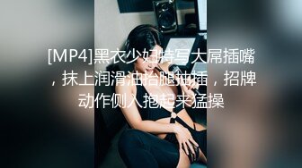 [MP4]黑衣少妇特写大屌插嘴，抹上润滑油抬腿抽插，招牌动作侧入抱起来猛操