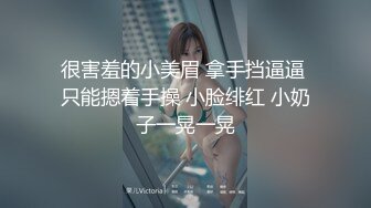 很害羞的小美眉 拿手挡逼逼 只能摁着手操 小脸绯红 小奶子一晃一晃