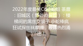 2022年度最美Cd小姐姐 荼蘼：旧城区（野外の探险）：楼梯间的黑丝女装子 小蛇棒疯狂试探丝袜摩擦，液体热烈涌出！