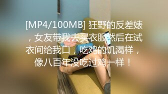 [MP4/100MB] 狂野的反差婊，女友带我去买衣服然后在试衣间给我口，吃鸡的饥渴样，像八百年没吃过鸡一样！