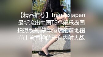 【精品推荐】Transexjapan最新流出中国TS小乐乐岛国拍摄系列 豪华酒店的落地窗前上演香艳的无套内射大战