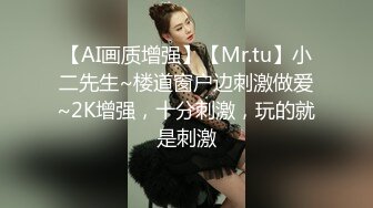 【AI画质增强】【Mr.tu】小二先生~楼道窗户边刺激做爱~2K增强，十分刺激，玩的就是刺激