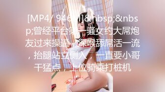 [MP4/ 946M]&nbsp;&nbsp;曾经平台第一骚女约大屌炮友过来操逼，深喉舔屌活一流，抬腿站立侧入，一直要小哥干猛点，上位骑乘打桩机