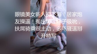 眼镜美女新人初下海！居家炮友操逼！掏出屌让妹子吸吮，扶屌骑乘很主动，多毛骚逼掰开特写