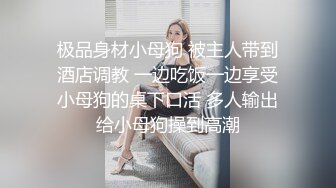 极品身材小母狗 被主人带到酒店调教 一边吃饭一边享受小母狗的桌下口活 多人输出给小母狗操到高潮