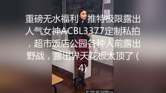 重磅无水福利，推特极限露出人气女神ACBL3377定制私拍，超市饭店公园各种人前露出野战，露出界天花板太顶了 (4)