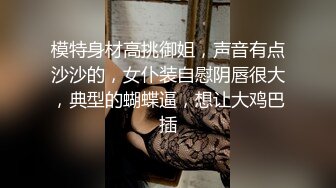 模特身材高挑御姐，声音有点沙沙的，女仆装自慰阴唇很大，典型的蝴蝶逼，想让大鸡巴插