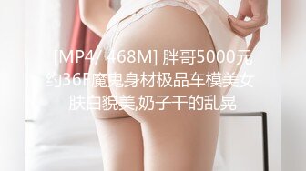 [MP4/ 468M] 胖哥5000元约36F魔鬼身材极品车模美女 肤白貌美,奶子干的乱晃