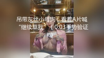 吊带灰丝小母狗，看着A片喊“继续草我”（0:03手势验证）