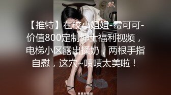 【推特】在校小姐姐-霉可可-价值800定制绅士福利视频，电梯小区露出揉奶，两根手指自慰，这穴~啧啧太美啦！