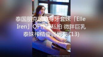 泰国朋克风纹身牙套妹「Elle Iren」OF性爱私拍 微胖巨乳泰妹榨精瘦弱男友 (13)