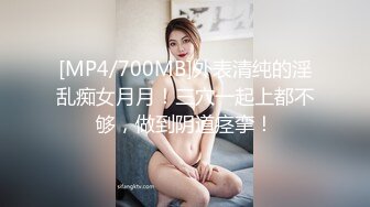 [MP4/700MB]外表清纯的淫乱痴女月月！三穴一起上都不够，做到阴道痉挛！