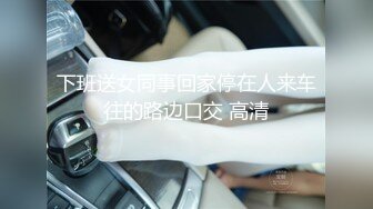 下班送女同事回家停在人来车往的路边口交 高清