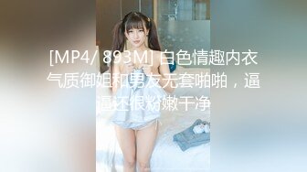 [MP4/ 893M] 白色情趣内衣气质御姐和男友无套啪啪，逼逼还很粉嫩干净