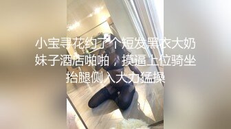 小宝寻花约了个短发黑衣大奶妹子酒店啪啪，摸逼上位骑坐抬腿侧入大力猛操