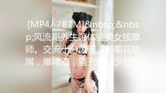 [MP4/ 787M]&nbsp;&nbsp;风流哥养生馆体验美女按摩师。交流十分风骚，舔菊花吃屌，爆精液，骚死啦这少妇！