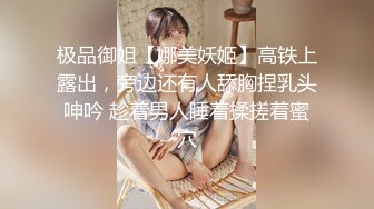 极品御姐【娜美妖姬】高铁上露出，旁边还有人舔胸捏乳头呻吟 趁着男人睡着揉搓着蜜穴