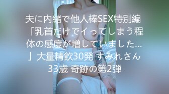 夫に内緒で他人棒SEX特別編 「乳首だけでイってしまう程体の感度が増していました…」大量精飲30発 すみれさん33歳 奇跡の第2弾